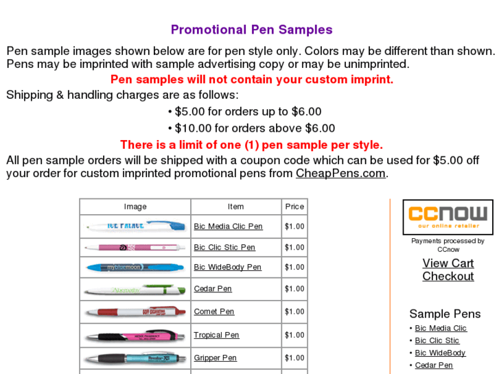 www.promotionalpensamples.com