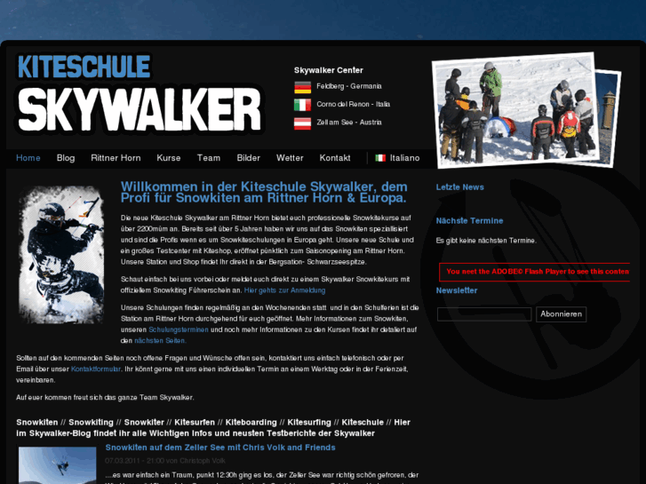 www.scuolakite-skywalker.it