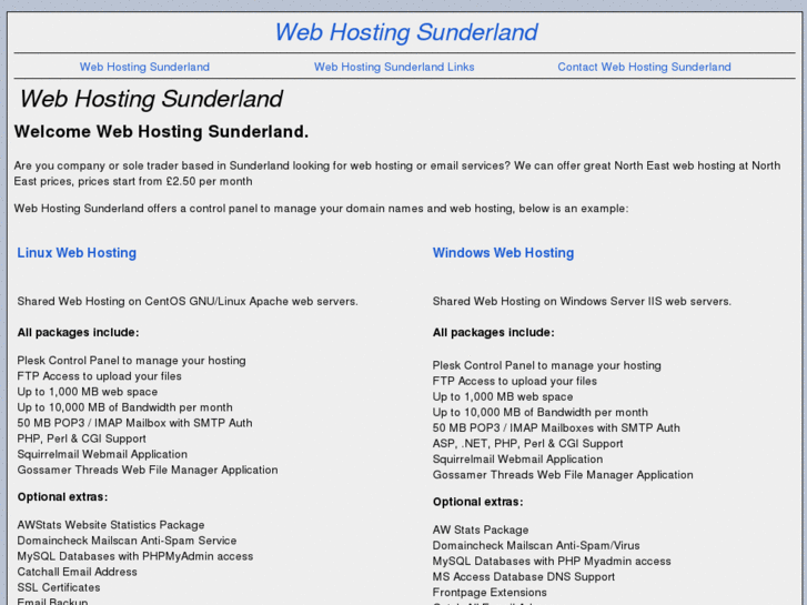 www.webhostingsunderland.co.uk