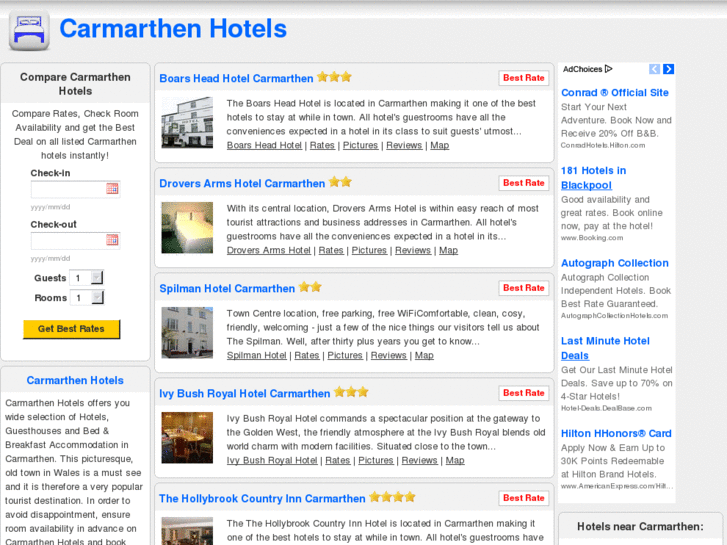 www.carmarthenhotels.com