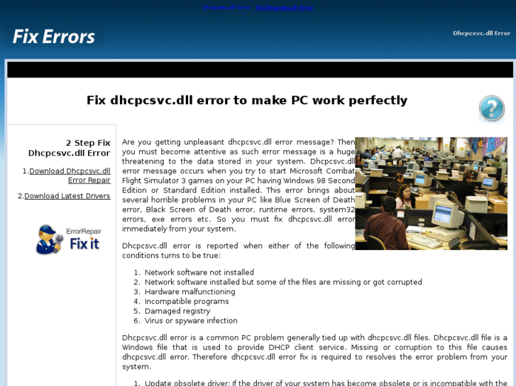 www.dhcpcsvcdllerrorfix.com