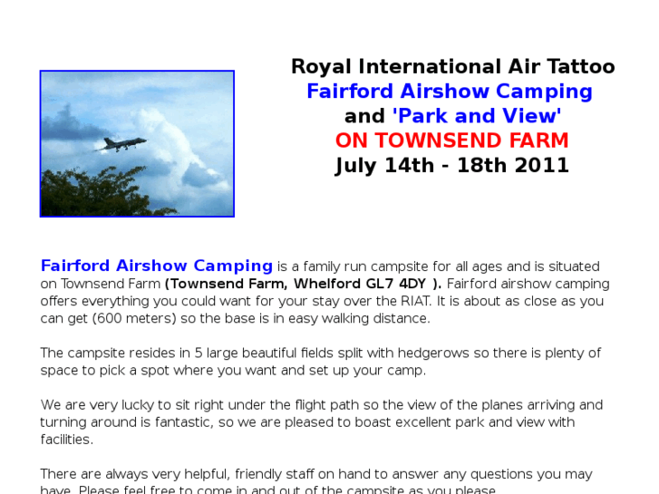 www.fairfordairshowcamping.co.uk