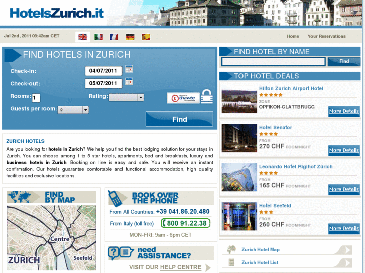 www.hotelszurich.it
