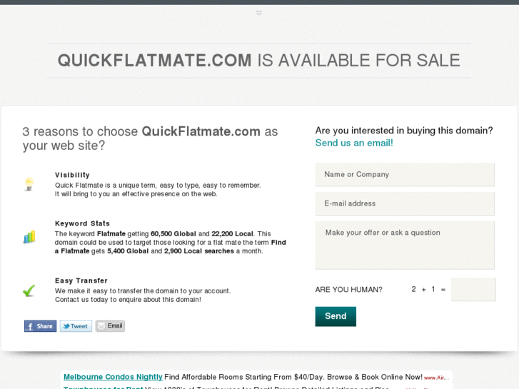 www.quickflatmate.com