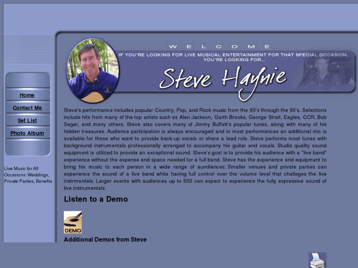 www.stevehayniemusic.com