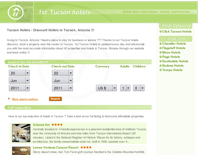 www.1sttucsonhotels.com