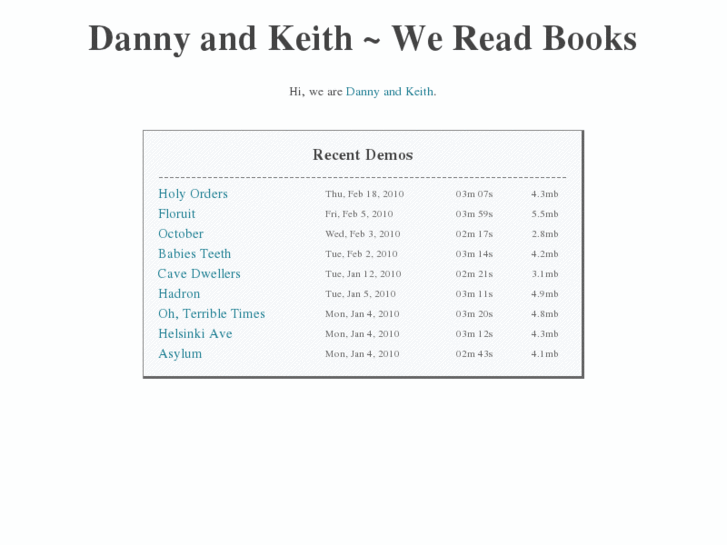 www.dannyandkeith.com