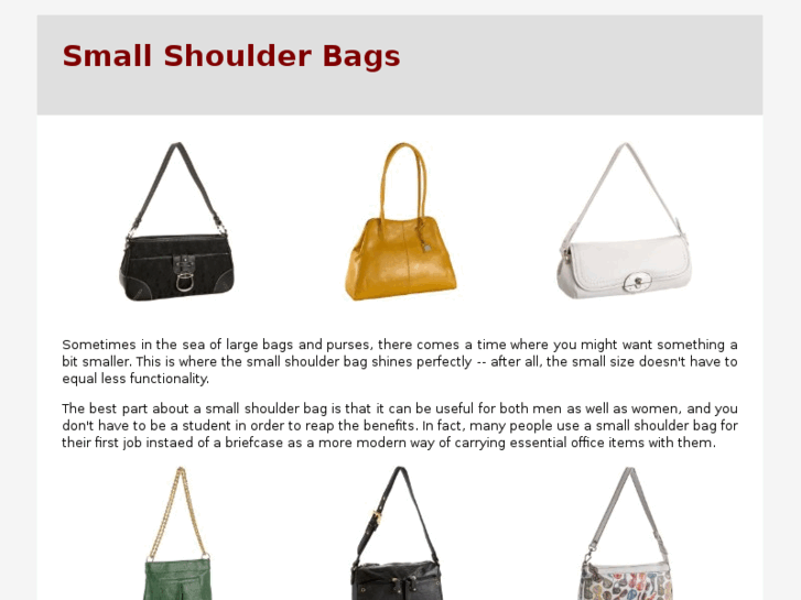 www.smallshoulderbag.com