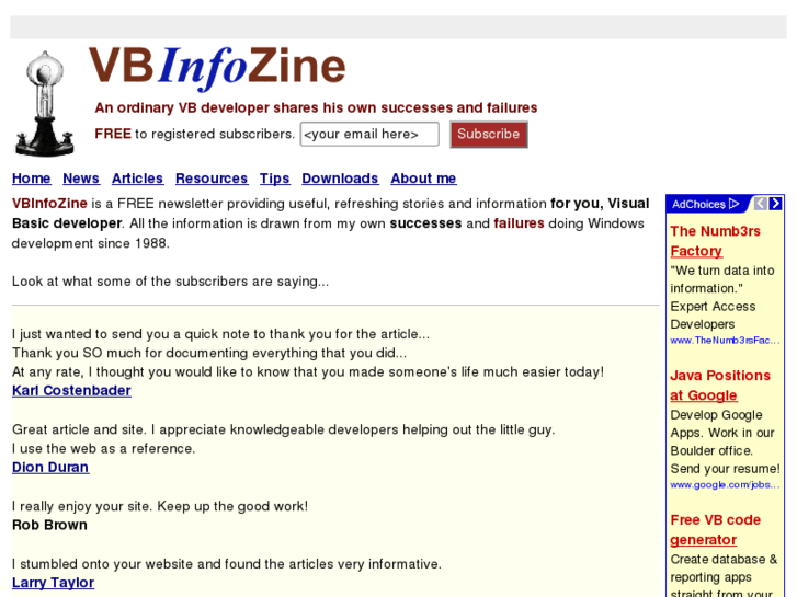 www.vbinfozine.com