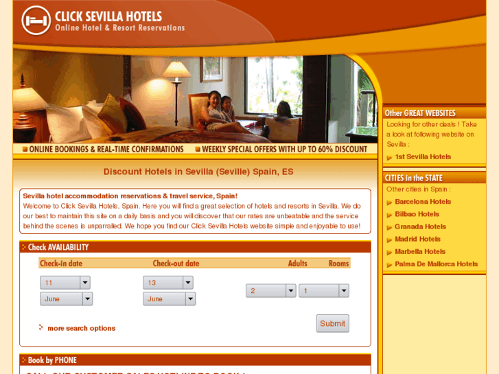 www.clicksevillahotels.com