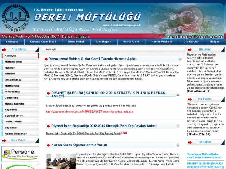 www.derelimuftulugu.gov.tr