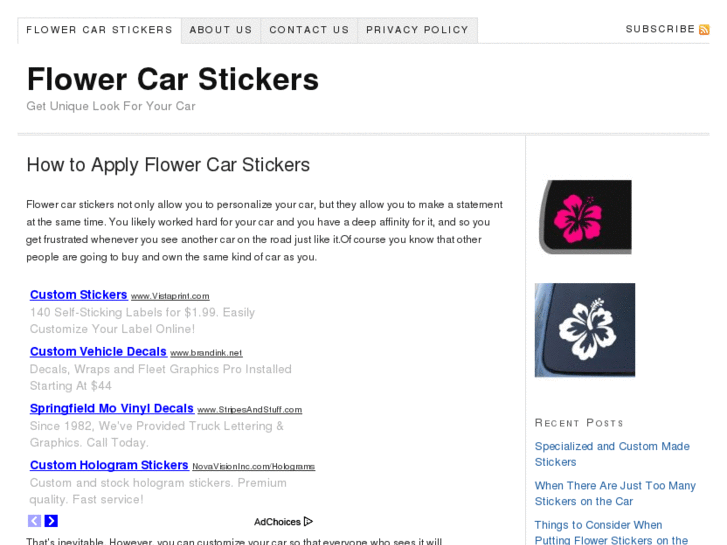 www.flowercarstickers.com