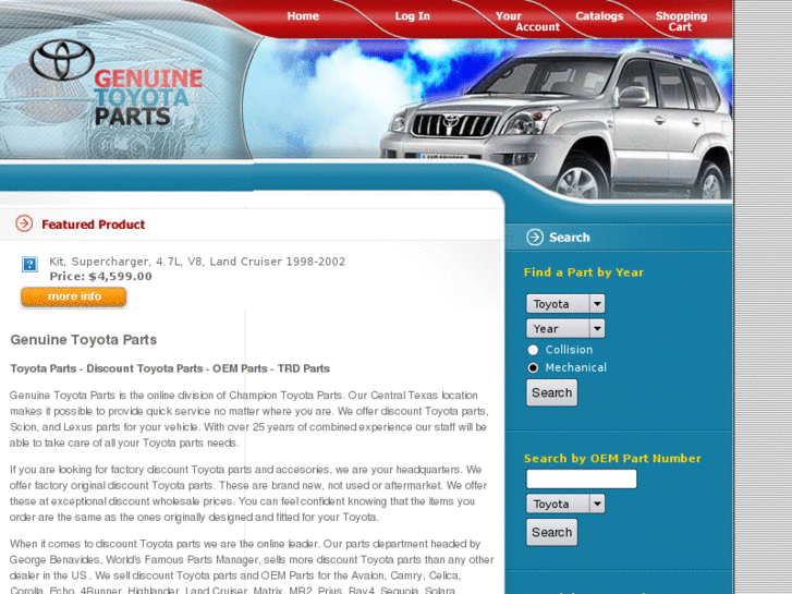 www.genuinetoyotaparts.biz