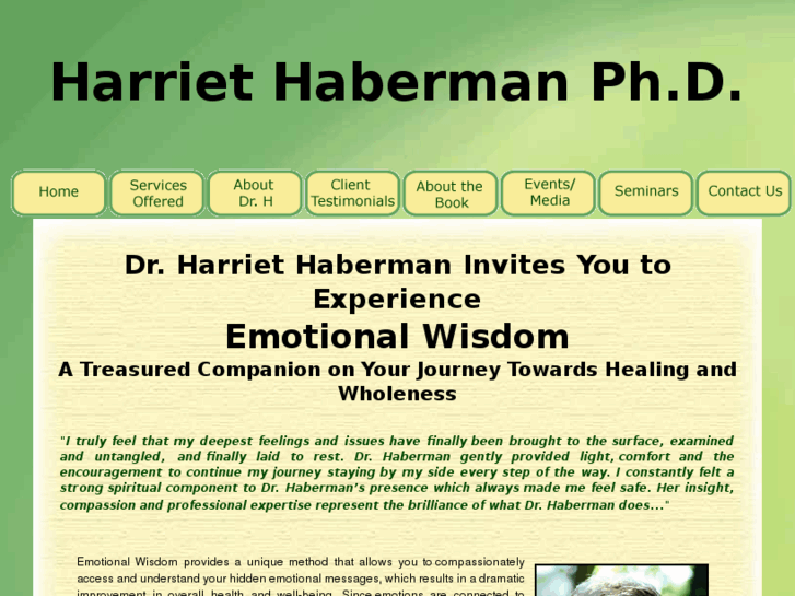 www.harriethabermanphd.com