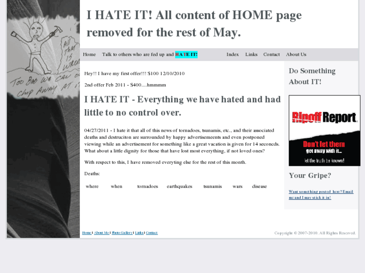 www.ihateit.com