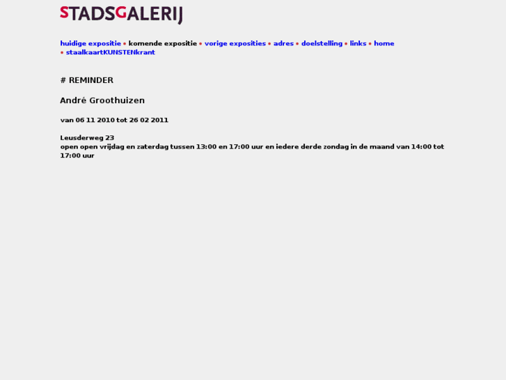 www.stadsgalerij.nl