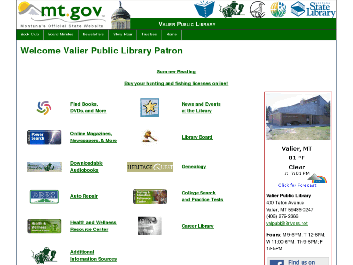 www.valierpubliclibrary.org