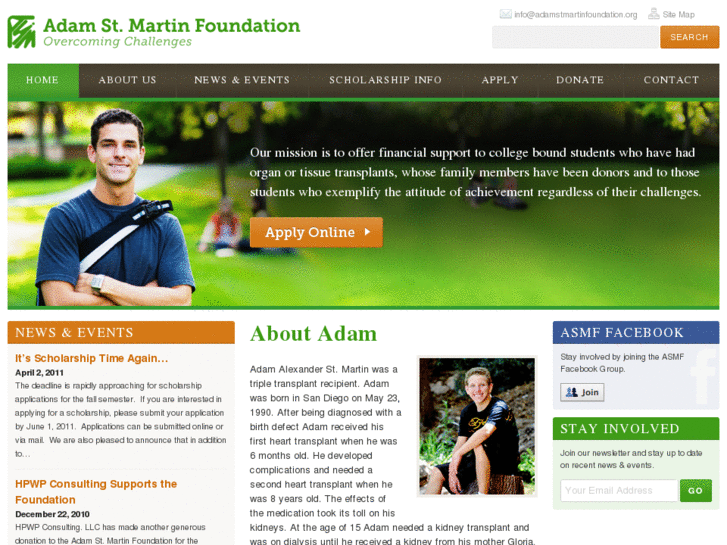 www.adamstmartinfoundation.org