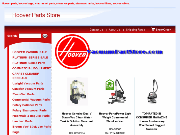 www.hooverpartstore.com