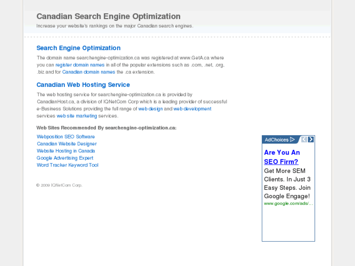 www.searchengine-optimization.ca