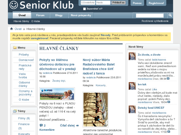 www.seniorklub.sk