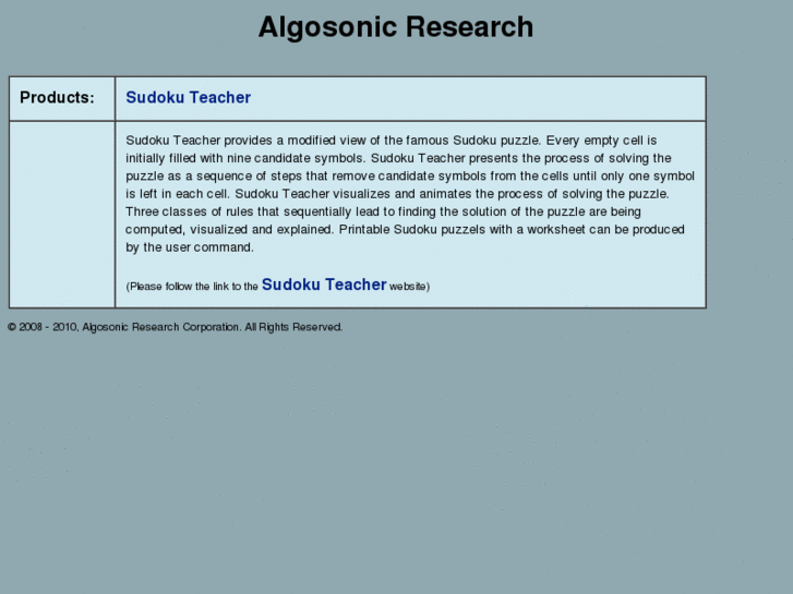 www.algosonic.com