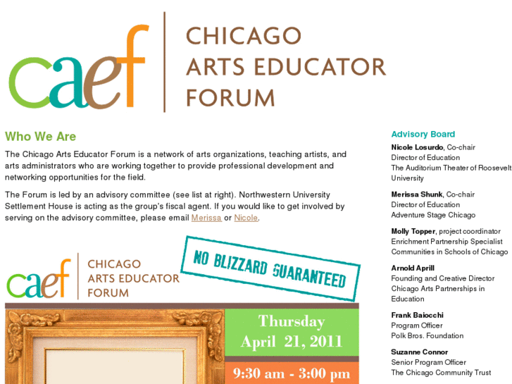 www.chicagoartseducatorforum.org