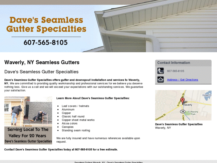 www.davesseamlessgutters.com