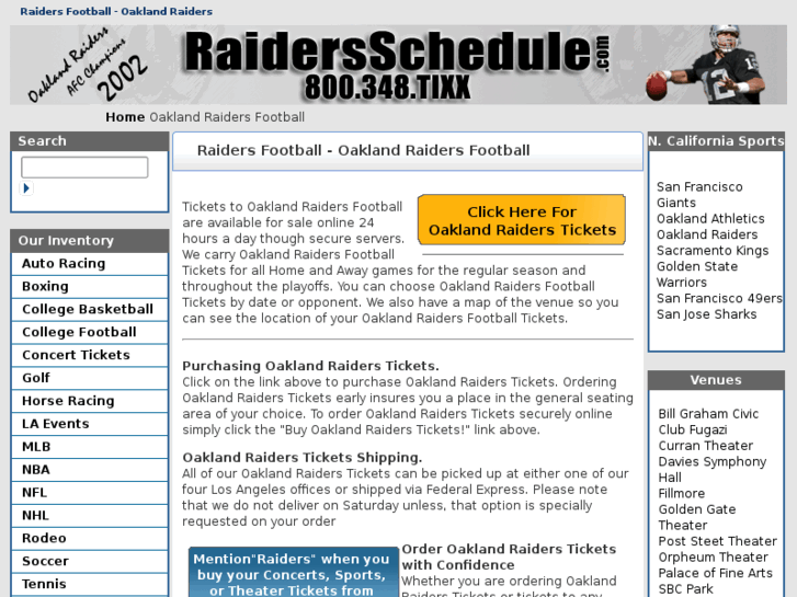 www.raidersschedule.com