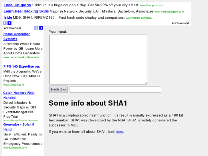 www.sha1hash.com