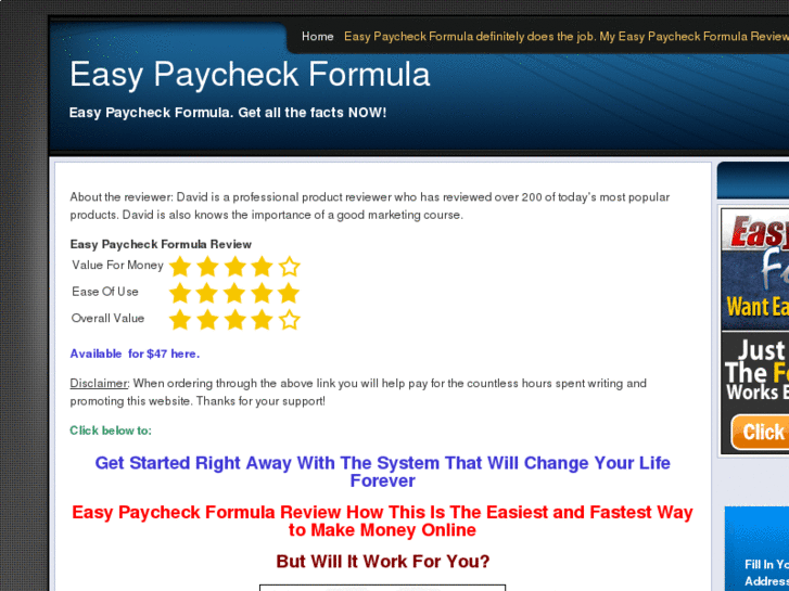 www.theeasypaycheckformula.com