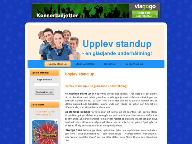 www.upplevstandup.se