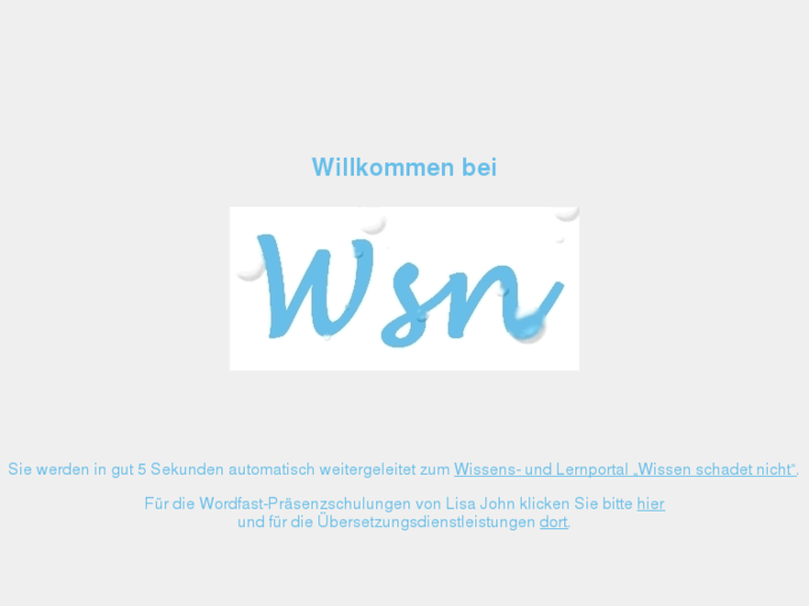 www.wissenschadetnicht.eu