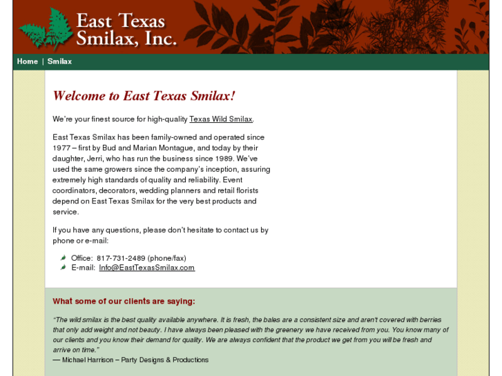 www.easttexassmilax.com