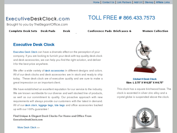 www.executivedeskclock.com