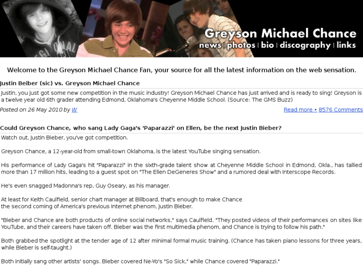 www.greysonmichaelchancefan.com