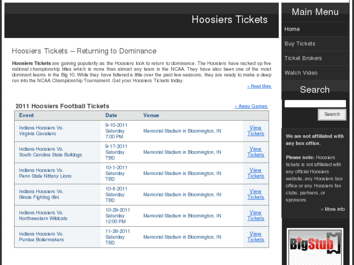 www.hoosierstickets.com