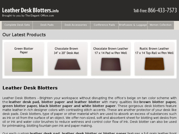 www.leatherdeskblotters.info