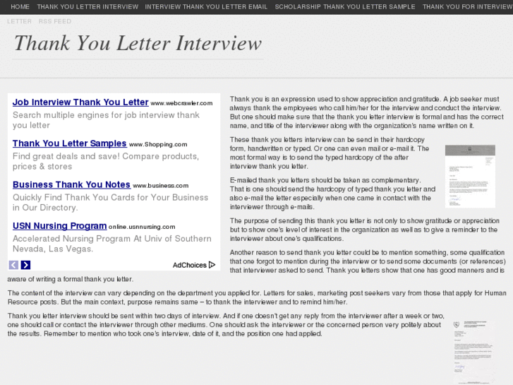 www.thankyouletterinterview.com