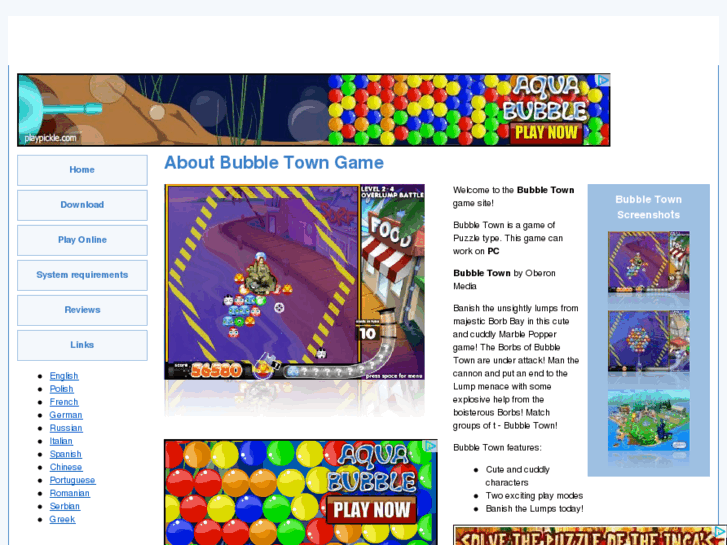 www.bubbletownonlinegame.com