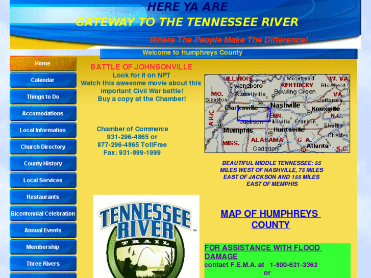 www.humphreyscountytennesseechamberofcommerce.com