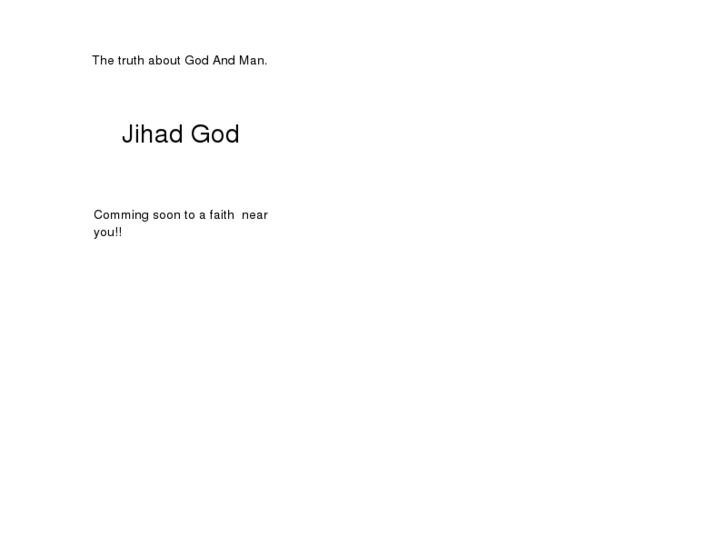 www.jihadgod.com