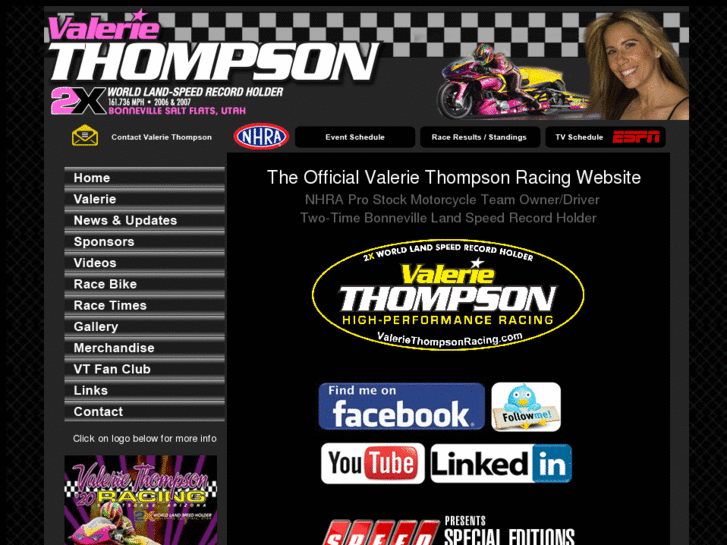 www.valeriethompsonracing.com