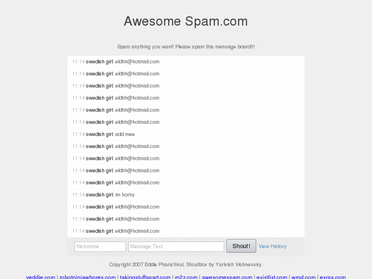 www.awesomespam.com