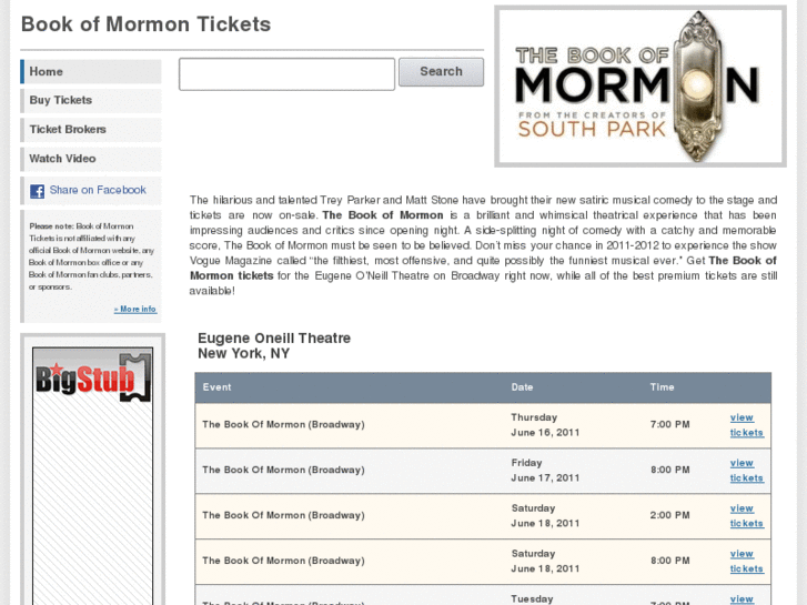 www.bookofmormontickets.com