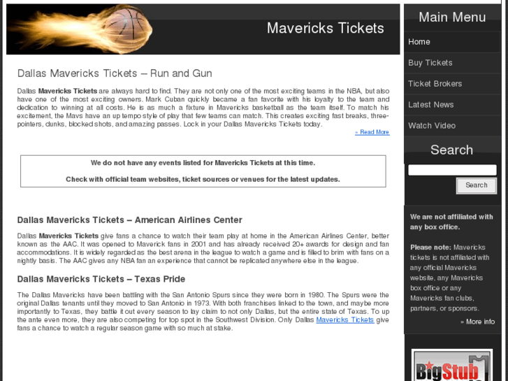 www.maverickstickets.info