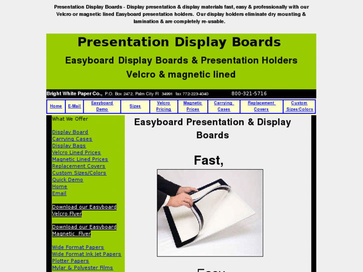 www.presentationdisplayboards.com