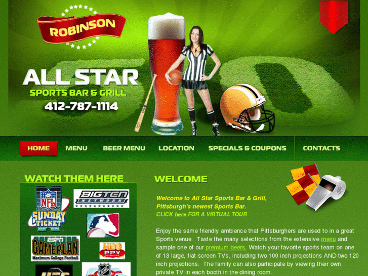 www.robinsonallstarsportsbar.com