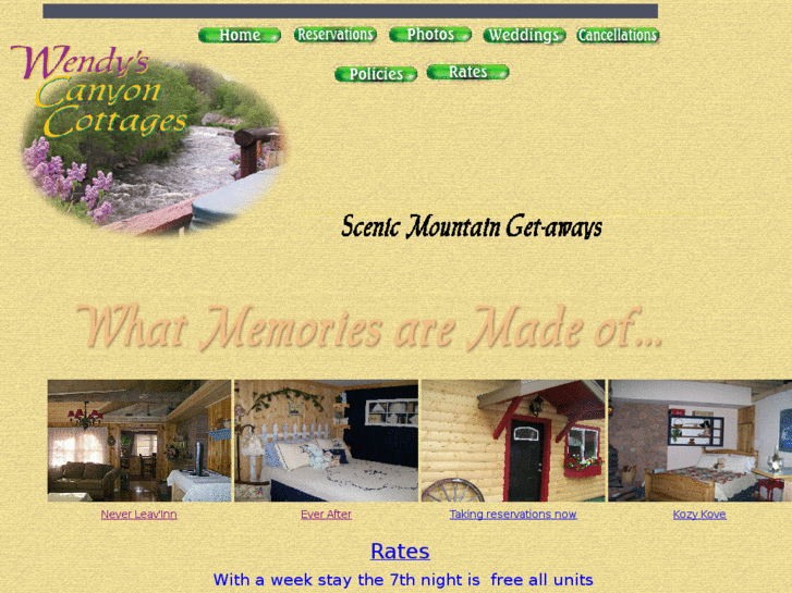 www.wendyscanyoncottages.com