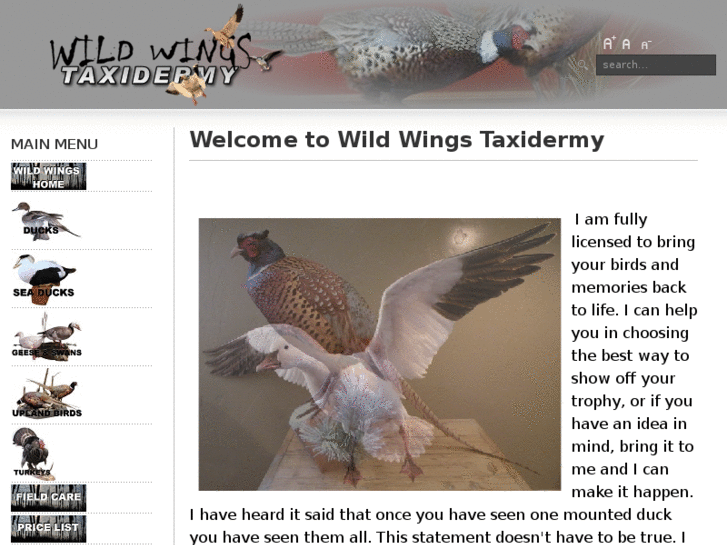 www.wildwingstaxidermy.net